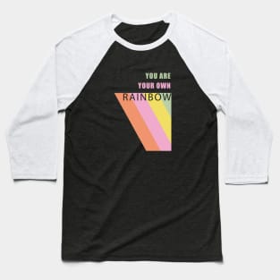 positive affirmation motivation selfconfidence love yourself selflove rainbow inspirational Baseball T-Shirt